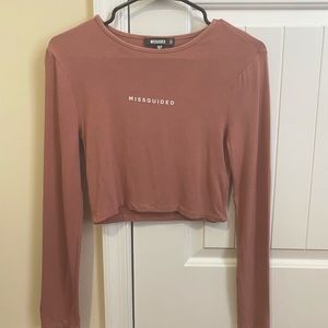 Missguided pink long sleeve